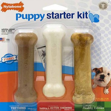 Nylabone Puppy Starter Kit - 3 Pack - 2 Pieces