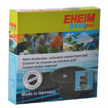 Eheim Eco Pro Activated Carbon Foam Pad - 3 Pack