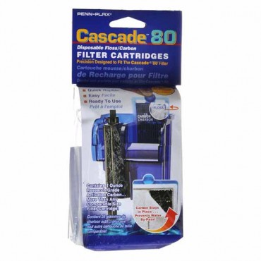 Cascade 80 Disposable Floss and Carbon Power Filter Cartridges - 3 Pack - 2 Pieces