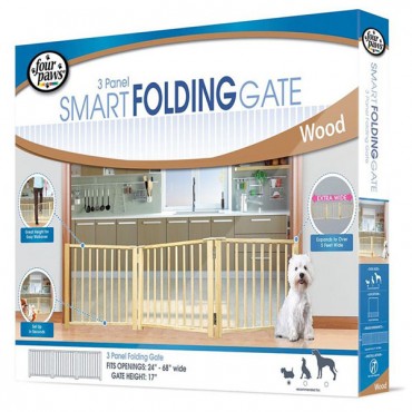 Four Paws Free Standing Gate for Small Pets - 3 Panel - For openings 24 in. - 64 in. Wide