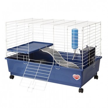 Kaytee My First Home Deluxe Guinea Pig 2-Level Cage with Wheels - 30 in. Long x 18 in. Wide