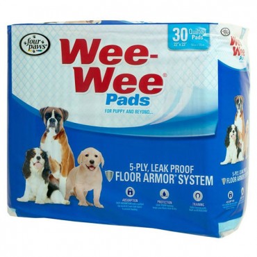 Four Paws Wee Wee Pads Original - 30 Pack - 22 in. Long x 23 in. Wide