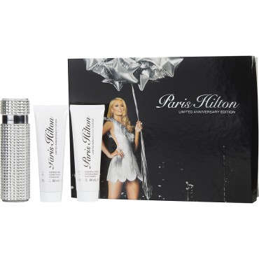 Paris Hilton - Eau De Parfum Spray 3.4 oz And Body Glistening Lotion 3 oz And Shower Gel 3 oz Limited Anniversary Edition