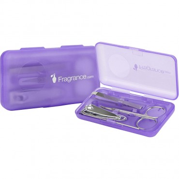 Nail Clipper Set - 4 Piece Set With Nail Clipper And Tweezers And Cuticle Scissors And Cuticle Pusher In A Compact Case