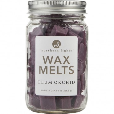 Plum Orchid Scented - Simmering Fragrance Chips  8 oz Jar Containing 100 Melts
