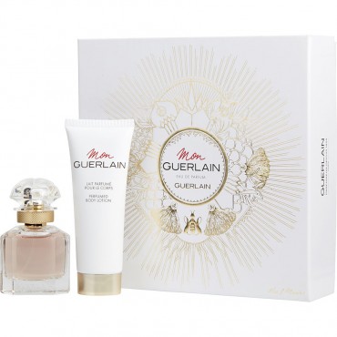 Mon Guerlain - Eau De Parfum Spray 1 oz And Body Lotion 2.5 oz