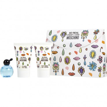 Moschino Cheap And Chic So Real - Eau De Toilette 0.16 oz Mini And Body Lotion .8 oz And Shower Gel .8 oz