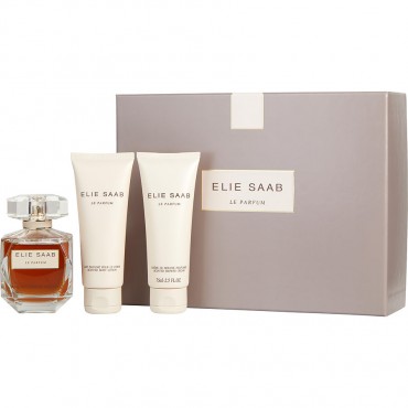 Elie Saab Le Parfum Intense - Eau De Parfum Spray 3 oz And Body Lotion 2.5 oz And Shower Cream 2.5 oz