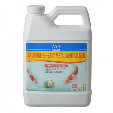 Pond Care Chlorine and Heavy Metal Neutralizer - 32 oz - Treats 19,200 Gallons