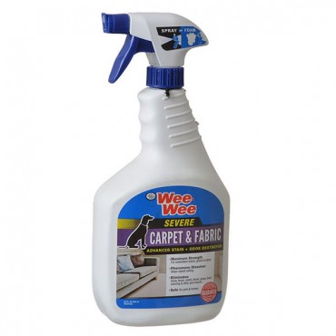 Four Paws Wee-Wee Severe Carpet and Fabric Advanced Stain and Odor Destroyer - 32 oz