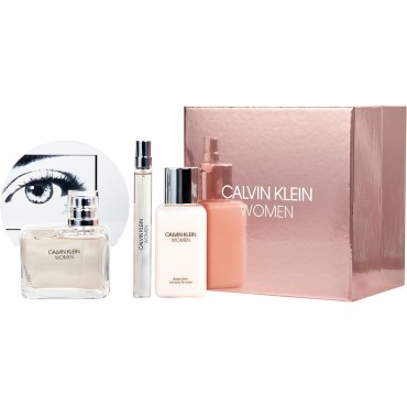 Calvin Klein Women - Eau De Parfum Spray 3.4 oz And Body Lotion 3.4 oz And Eau De Parfum Pen Spray 0.33 oz