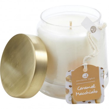 Caramel Macchiato - Scented Soy Glass Candle 10 oz