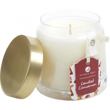 Candied Cinnamon - Scented Soy Glass Candle 10 oz