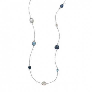 29 in. Multistone Endless Necklace