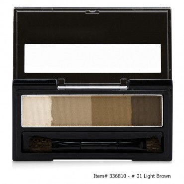 Kiss Me - Heavy Rotation Waterproof Powder Eyebrow And 3d Nose  01 Light Brown 3.5g/0.12oz