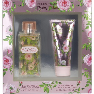 Ellen Tracy Pretty Petals Feeling Blissful - Eau De Parfum Spray 2.5 oz And Body Lotion 3.4 oz