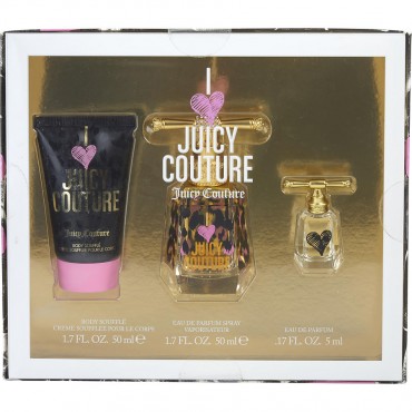 Juicy Couture I Love Juicy Couture - Eau De Parfum Spray 1.7 oz And Body Souffle 1.7 oz And Eau De Parfum 0.17 oz Mini