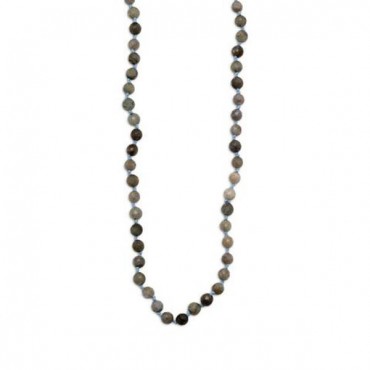 38 in. Endless Knotted Labradorite Necklace