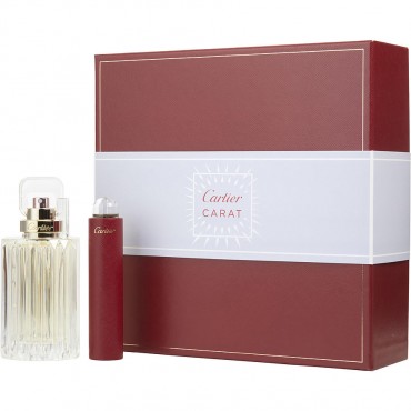 Cartier Carat - Eau De Parfum Spray 3.3 oz And Eau De Parfum Spray 0.5 oz