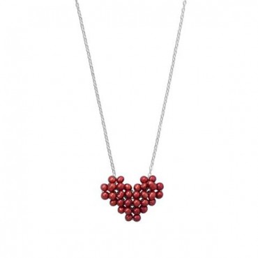Cultured Freshwater Pearl Heart Necklace