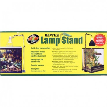 Zoo Med Reptile Lamp Stand - 36 in. Max Height - 15 in. Max Horizontal Arm Length