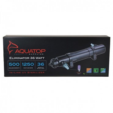 Aqua top Eliminator In-Line UV Sterilizer - 36 Watts - 1,250 GP H - 20 in. L x 3.25 in. W