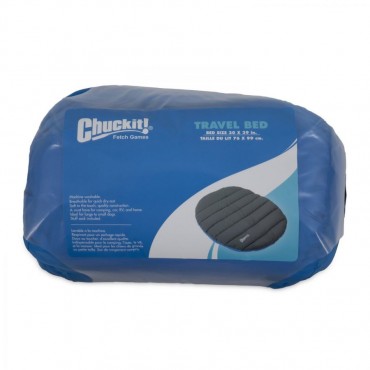 Chuckit Travel Bed - Blue and Gray - 39 Long x 30 Wide