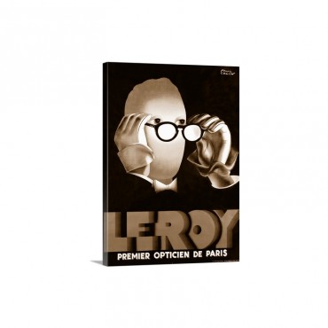 Leroy, Opticien,Vintage Poster - Canvas - Gallery Wrap