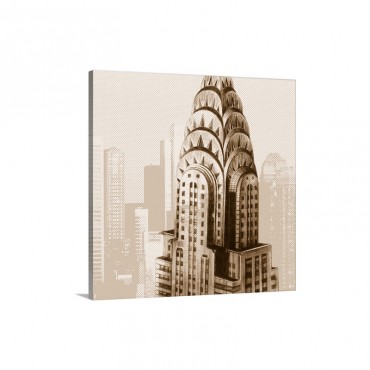 Architectural Overlay I Wall Art - Canvas - Gallery Wrap
