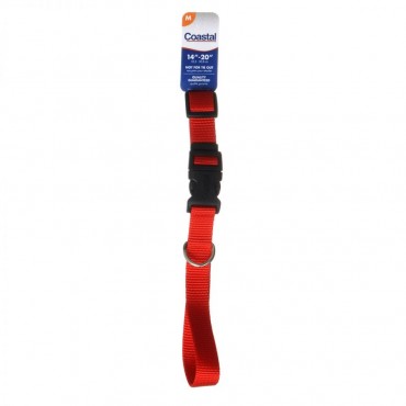 Tuff Collar Nylon Adjustable Collar - Red - 14 - 20 Long x 5 8 Wide
