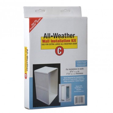 Perfect Pet All Weather Wall Installation Kit - Extra Large 10.5 x 15 Flap Size