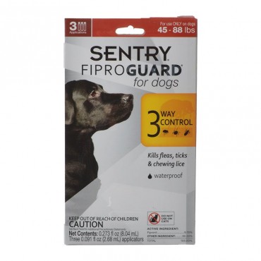 Sentry FiproGuard for Dogs - Dogs 45-88 lbs 3 Doses