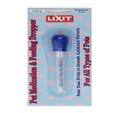 Lixit Pet Medication and Feeding Dropper - 3 ml - Medication and Eye Dropper - 4 Pieces