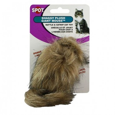 Spot Fur Mouse Cat Toy - Assorted - 4.5 n. Long - 5 Pieces