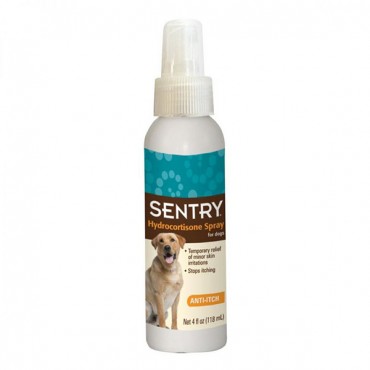 Sentry Hydrocortisone Spray for Dogs - Anti-Itch Medication - 4 fl oz