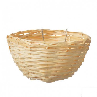Living World Wicker Canary Nest - 4 in. Long x 2 in. Wide - 5 Pieces