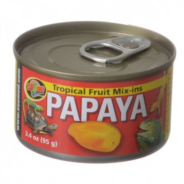 Zoo Med Tropical Fruit Mix-ins Papaya Reptile Treat - 4 oz - 4 Pieces