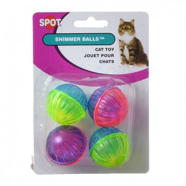 Spot Shimmer Balls Cat Toys - 4 Pack - 5 Pieces