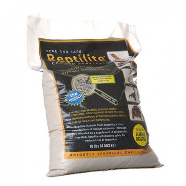 Blue Iguana Reptilite Calcium Substrate for Reptiles - Natural White - 40 lbs - 4 x 10 lb Bags
