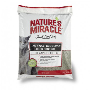 Nature's Miracle Intense Defense Odor Control - Clumping Cat Litter - 40 lbs - Bag
