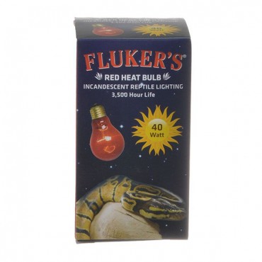 Flukers Red Heat Incandescent Bulb - 40 Watt - 2 Pieces