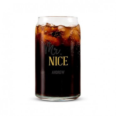 Can Shaped Glass Personalized - Mr. Nice Printing