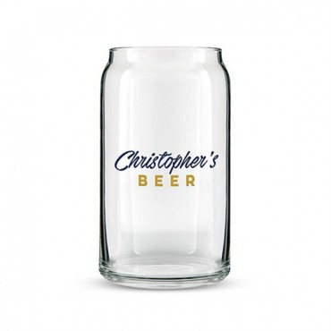 Beer Can Shaped Glass Personalized - Casual Printing