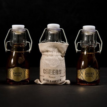 Mini Swing Top Glass Bottle - 2 1/2 Oz. - 70 ml - Pack of 6