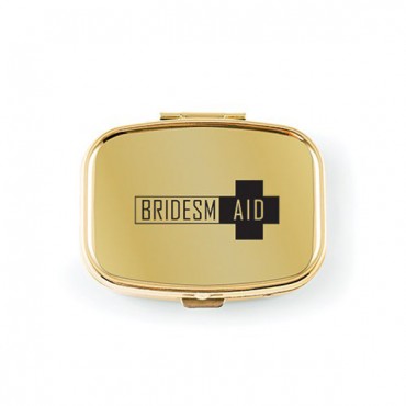 Bridesmaid Small Gold Pocket/Purse Pill Box - 3 Pieces