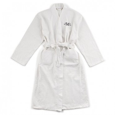 Cotton Kimono Men's Robe - White