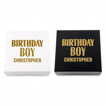 Premium Gift Box - Birthday Boy In Metallic Gold