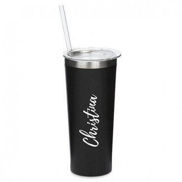 Stainless Steel Tumbler - Calligraphy Print