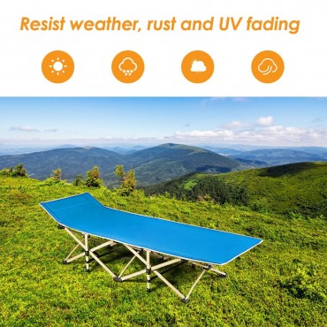 Foldable Camping Bed Portable Cot Bed With Carrying Bag Travel