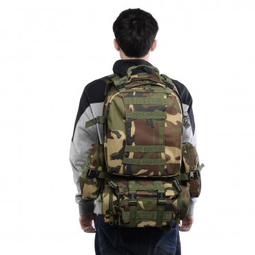 55L Outdoor Military Tactical Backpack Rucksack Camping Bag